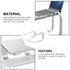 BESPORTBLE Aluminum Alloy Laptop Stand Desktop Holder with Detachable Cooling Rack Adjustable Height Computer Support for Office and Home Use Silver view 3