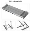 Deskbloom Laptop Docking Station Stand 8-in-1 USB-C Hub With SD/TF Card Slots 100W PD Fast Charging For MacBook For Dell, For HP And More view 2