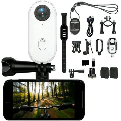POV Camera, POV Camera 4k Waterproof 256GB, 30M Waterproof Case, 170 Ultra Wide Angle Thumb Pocket Action Cam, for Diving, Cycling and Outdoors Activities (White-4K,Standard)