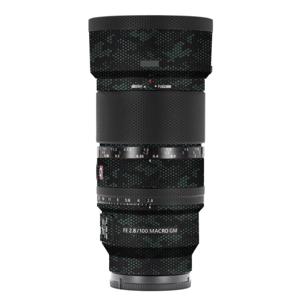 100 2.8 Camera Macro Lens Skin Vinyl Wrap Body Film Sticker for Sony FE 100mm F2.8 Macro GM OSS Protector Decals Accessories FE 2.8/100 (Mamba Green, for Sony FE 100mm F2.8 Macro GM OSS)
