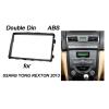 SHSMDM Double Din Audio Fascia Radio CD GPS DVD Stereo CD Panel Dash Mount Installation Trim Kit Frame for SSANG Yong for Rexton 2013 On Radio Dashboard Panel view 3