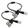 jasavdio BNC Splitter Cable, 1 Male to Dual Male, 2 in 1 Y-Adapter, Coaxial Video Cable, CCTV Security Camera Video Eequipment.Connector, 2Pack Black 40cm view 1