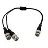 jasavdio BNC Splitter Cable, 1 Male to Dual Male, 2 in 1 Y-Adapter, Coaxial Video Cable, CCTV Security Camera Video Eequipment.Connector, 2Pack Black 40cm view 2