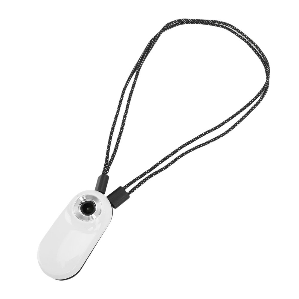 Small Sports Camera 1080P 0.96 Inch Screen 64GB Memory Card Wearable Camera with Back Clip Bike Clip Magnetic Hanging Rope (White)