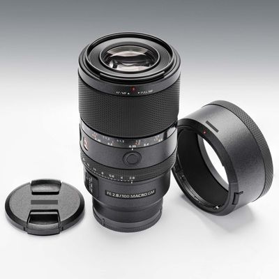 100 2.8 Camera Macro Lens Skin Vinyl Wrap Body Film Sticker for Sony FE 100mm F2.8 Macro GM OSS Protector Decals Accessories FE 2.8/100 (Frosted Black, for Sony FE 100mm F2.8 Macro GM OSS)