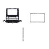 SHSMDM Car Stereo Radio Fascia Panel Trim Dash Kit for Prado J120 2009 Radio Dashboard Panel view 1
