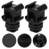 BESPORTBLE Hot Shoe Base Mount Adapter with Three Hot Shoe Heads and Dual-Layer Screws, Aluminum Alloy Camera Flash Connector for DSLR Video Photography Accessories, Compatible with Multiple view 4