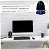 SEWACC Mini Multimedia Speaker with 3.5Mm Aux in and USB Plug-in, Compact Wired Loudspeaker for Laptop and Phone, Bullet-Shaped Bass Speaker with LED Light, Black Blue, Dc5V Power view 3