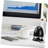 SEWACC Mini Multimedia Speaker with 3.5Mm Aux in and USB Plug-in, Compact Wired Loudspeaker for Laptop and Phone, Bullet-Shaped Bass Speaker with LED Light, Black Blue, Dc5V Power view 4