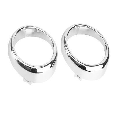 1pair Ring Left & Right Side Chrome Trim Bezel Ring Fog Lamp Fit for Infiniti G37 M56 M37 62256-1MS2A 62257-1MS2A Front Bumper Driving Fog Light Ring Bezels Covers Trim Molding