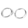 1pair Ring Left & Right Side Chrome Trim Bezel Ring Fog Lamp Fit for Infiniti G37 M56 M37 62256-1MS2A 62257-1MS2A Front Bumper Driving Fog Light Ring Bezels Covers Trim Molding view 4