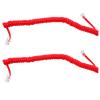 BESPORTBLE 2pcs Telephone Cords Coiled Phone Cord for Landline Phones Red Receiver Cables Compatible with Desk Sturdy Accessory for Home and Office Use view 1