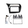 SHSMDM 2 Din Car Fascia Radio Stereo Radio Panel Dash Kit Mounting Trim Kit Face Frame Bezel with Wire Harne for Civic 2006-2011 Radio Dashboard Panel view 1