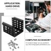 GALPADA 5 Inch Hard Drive Bracket with 2.5 Inch SSD Mounting Cage for PC Case, Black Hard Disk Holder Compatible with Desktop Computers and Computer Accessories view 3