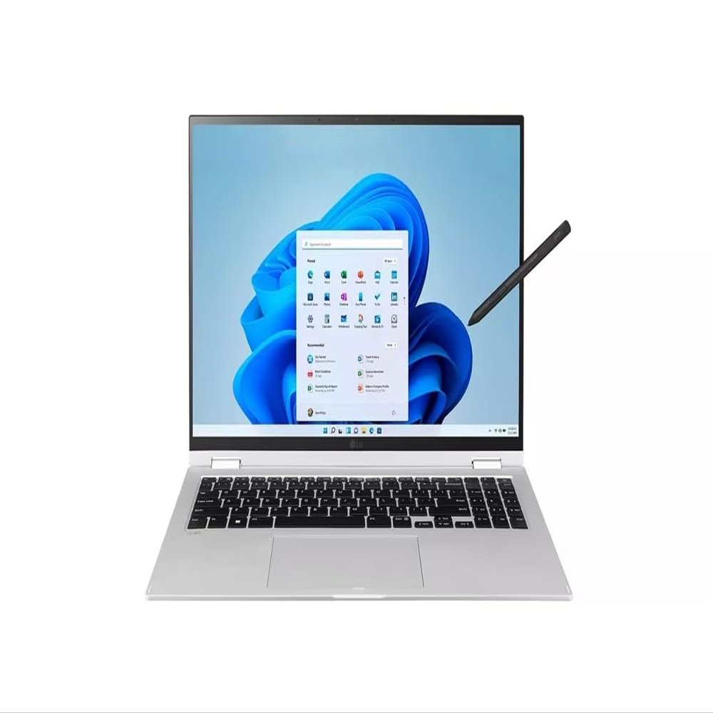 LG GRAM 16 2-in-1 Laptop, 16 WQXGA Touchscreen, 12th Generation Intel Core i7-1260P 12-Core, 16GB RAM - 1TB SSD, W11P - Numeric Keypad - Wi-Fi 6E - Bluetooth 5.1 - Face Recognition Camera - Silver