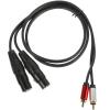 BESPORTBLE to XLR Female Audio Converter Cable 1 Meter Dual to Balanced XLR Adapter Cord for Mixer Amplifier Audio Equipment view 1
