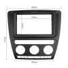 SHSMDM Auto A C 2 Din DVD Player Stereo Panel Trim Installation Kit Plate Frame Radio Fascia for Skoda for Octavia Radio Dashboard Panel view 2