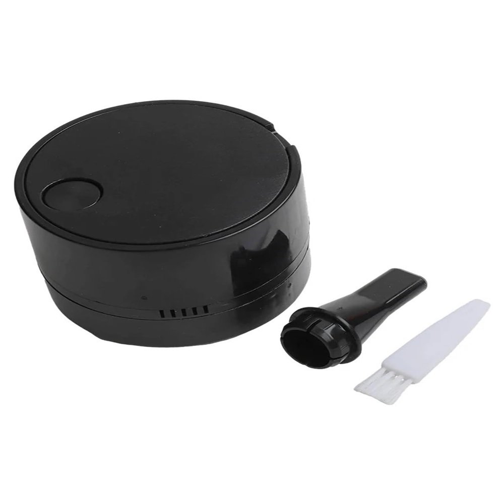 HFOIUAS for Desk Cleanliness Compact Vacuum Desktop Vacuum 9 * 7.8cm Versatile for Various Surfaces Easy to Store and Carry Splendid(Black)