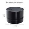 HFOIUAS for Desk Cleanliness Compact Vacuum Desktop Vacuum 9 * 7.8cm Versatile for Various Surfaces Easy to Store and Carry Splendid(Black) view 4
