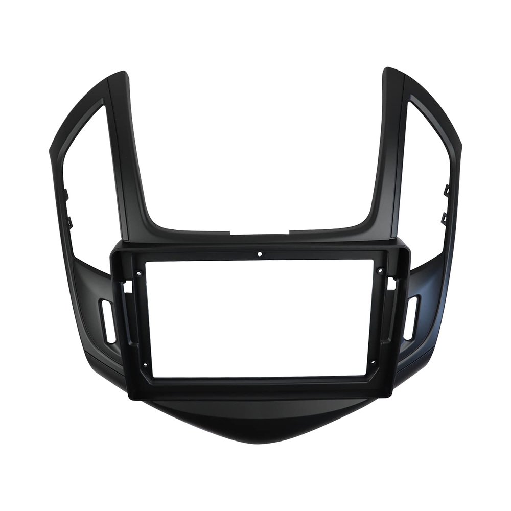 TRCDHGN 9 Inch Radio Fascia/Fit for Chevrolet Cruze 2013 Double Din Stereo Panel Dash Refitting Installation Trim kit GPS Frame Bezel(Matt Black)
