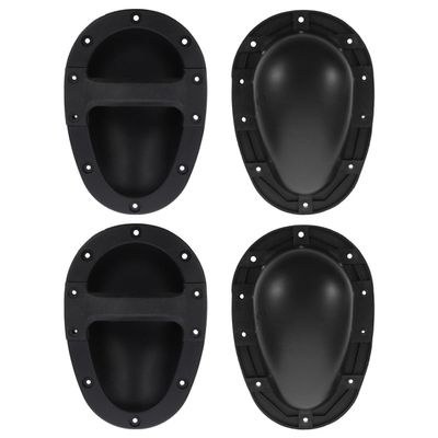BESPORTBLE 4Pcs ABS Plastic Speaker Handles Replacement Carrier Side Handles for Audio Speaker Cabinets, Sound Amplifier Accessories, Sturdy Barrier Grip for Stage and Home Audio Equipment