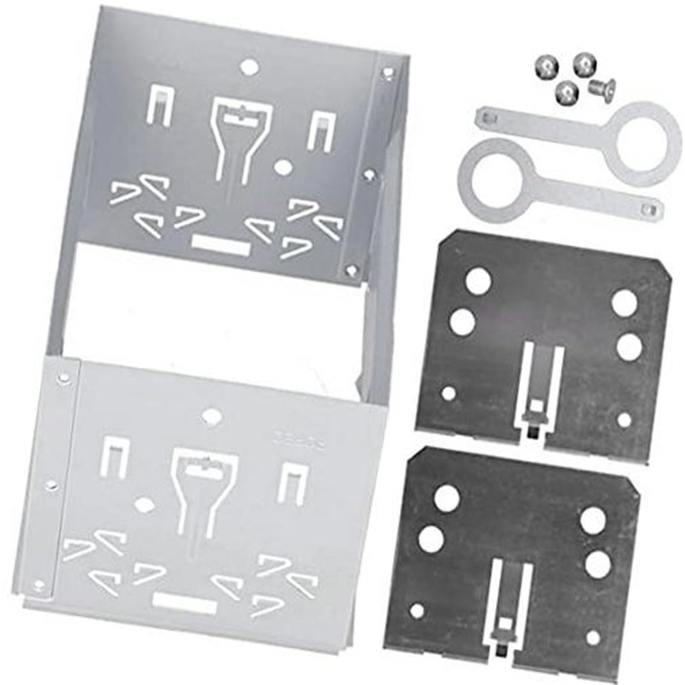 SHSMDM Car Stereo Radio Mounting Frame 2 Din Radio Frame Aluminum Alloy Stereo Audio Installation Fascia for B5 MK3 MK4 Radio Dashboard Panel
