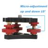 Camera Leveler, Tri-Wheel Leveling Base for Macro Photography with +/-5 Degree Precision Adjustment, Aluminum Tripod Leveler with 3 Axis Head, for DSLR Camera Photography Tripod Panoramic Head view 4