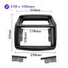 SHSMDM Double Din Radio Fascia for Mitsubishi for Pajero Sport for Triton L200 DVD Stereo Panel Dash Mounting Installation Trim Kit Face Frame 2014 Radio Dashboard Panel view 2