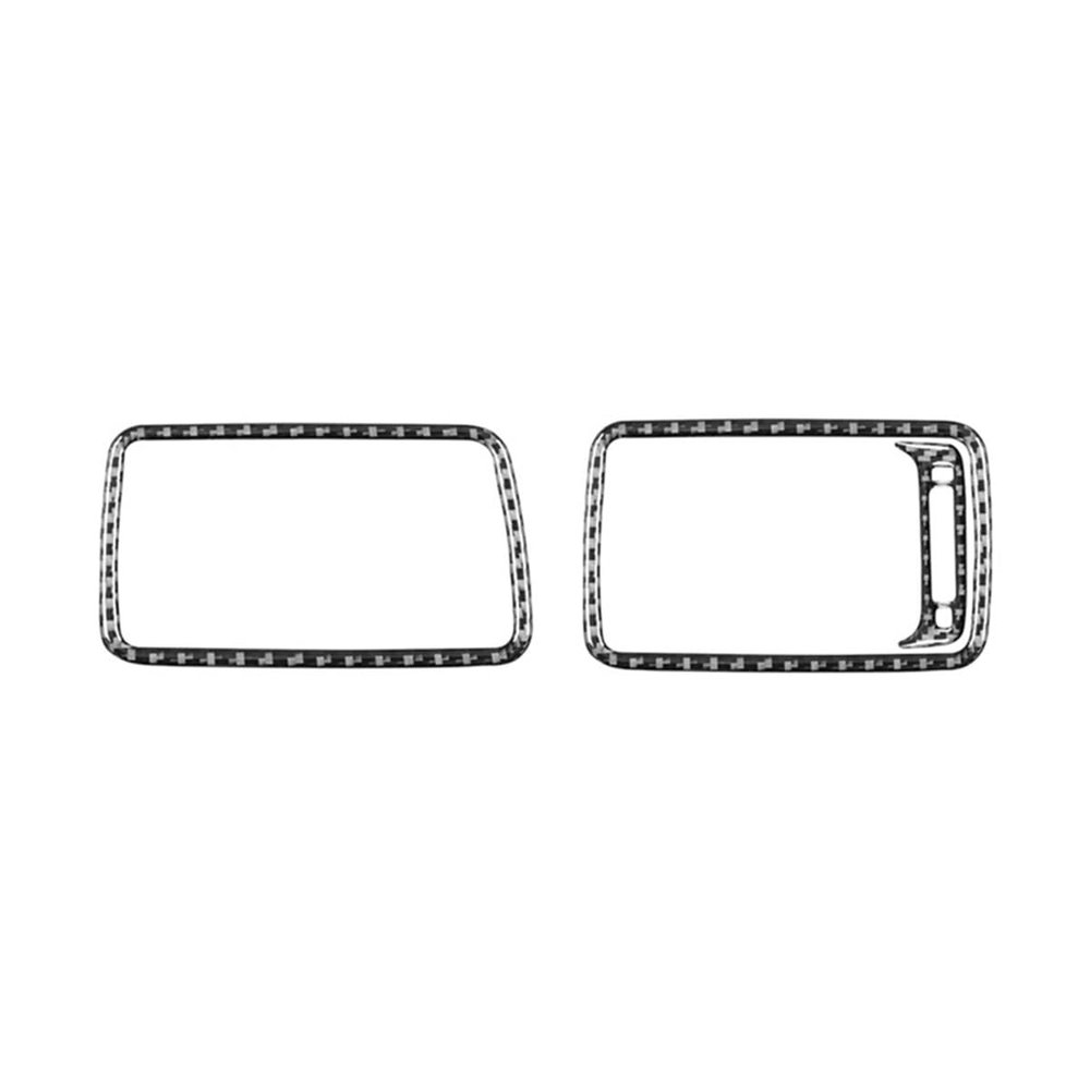 Carbon Fiber for Honda Civic 9th 2012-2015 Co-Pilot Dashboard Air Vent Outlet Trim Interior Accessories LHD