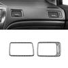 Carbon Fiber for Honda Civic 9th 2012-2015 Co-Pilot Dashboard Air Vent Outlet Trim Interior Accessories LHD view 2
