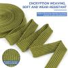 YOUBO Polyamide Braided Sleeving, 33ft Expandable Wire Loom Abrasion Resistant Split Cable Sleeve for Automotive Harness, Computer Case & Cable Management (Army Green, 8mm5/16") view 3