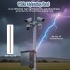Highway/Driveway Surveillance Camera Stand Pole, 18ft Weatherproof Security Camera Post with Lightning Rod for Outdoor Monitoring, Durable & Easy to Assemble view 3