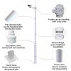 Universal 9.8ft Metal CCTV Surveillance Pole with Holder - Segmented Assembled Security Camera Rod for Residential & Factory Use, Black Monitoring Solution view 4