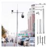 Weatherproof Surveillance Camera Stand Pole with Lightning Rod - Outdoor Security Camera Post for Highway & Driveway Monitoring view 1