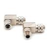 VYDXWGQGW M12 Metal Assembled Aviation Plug Waterproof 8 Pin Connector Right Angle Elbow IP67 PG7 4-6mm Connectors view 1