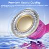Candy Bila Kids Headphones, Wired Headphones for Kids Over Ear with Microphone, 85/94dB Volume Limiter Headphone for Girls Boys, Foldable Headphone for Learning, Deep Purple and Pink view 3