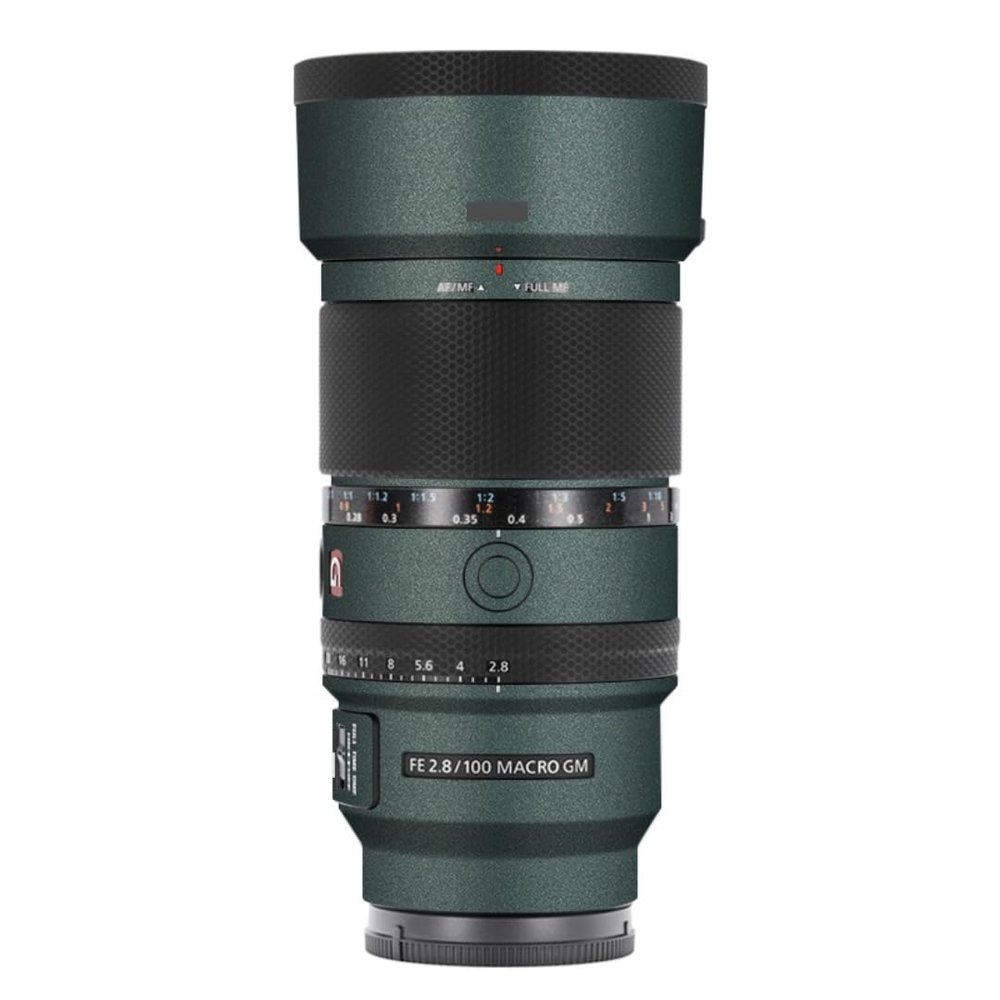 100 2.8 Camera Macro Lens Skin Vinyl Wrap Body Film Sticker for Sony FE 100mm F2.8 Macro GM OSS Protector Decals Accessories FE 2.8/100 (Turquoise Green, for Sony FE 100mm F2.8 Macro GM OSS)