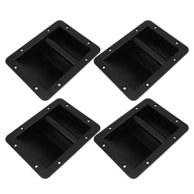 MUELODSIC 4Pcs Plastic Speaker Side Handles Replacement for Amplifier and Outdoor Speaker Carrying, Sturdy Plastic Case Box Handles for Audio Equipment Accessories
