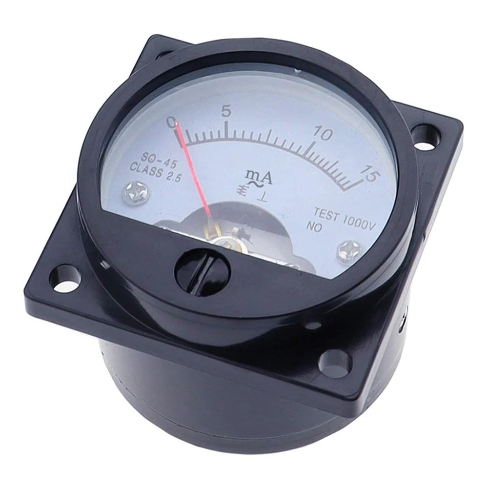 KKFAUS SO-45 AC mA Ammeter Pointer Analog Circular Marine Plastic Instrument Measuring Current Tools Factory Wholesale Genuine(1MA)