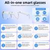 Moscrea Smart Glasses, Bluetooth Glasses for Men Women, UV Protection, Real Time Translation with 144+Languages, AI Glasses with Chat GPT Bluetooth 5.4 for Meeting Daily Use Travel Business view 2