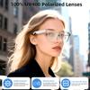 Moscrea Smart Glasses, Bluetooth Glasses for Men Women, UV Protection, Real Time Translation with 144+Languages, AI Glasses with Chat GPT Bluetooth 5.4 for Meeting Daily Use Travel Business view 4