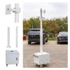 Mobile Security Camera Pole with 4 Wheels, Adjustable 7-13.5ft CCTV Stand, Easy Assemble & Disassemble White Surveillance Post for Universal Use view 1