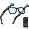 AI Smart Glasses with Camera Dual 8MP Anti Shake Camera 2K Photo 1080P HD Video Audio Recording AI Object Recognition Real Time Translation AI Assistant for Business Travel Conferences Vlogging view 1