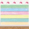 Colorful Wood Backdrop Easter Pastel Rustic Wooden Photography Background Spring Easter Decorations Banner Boy Girl Birthday Party Photo Props (120x96 inch (10x8FT)) view 3