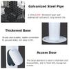 Adjustable Outdoor Security Camera Pole, 6-20 FT Metal Stand, Weatherproof & Rustproof Holder, Perfect for Home & Business Surveillance, White Finish view 4
