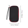 BESPORTBLE Multifunctional USB Cable Storage Bag and Electronic Organizer Pouch for Travel with Hand Strap, 2Pcs Cord Accessories Carrying Case Set in Black and Red with Cable Tie view 2