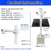 Detachable Mobile Surveillance Pole for Construction Sites - Adjustable Height 6.6-13.1ft, 4 Universal Wheels, Lockable Storage Box - Portable CCTV Stand view 2