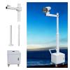 CCTV Security Camera Pole Stand with 4 Wheels & Box - Adjustable 7.5 to 14.8ft Height, 2-Section Splicing Type, Durable Surveillance Post for Outdoor Use view 1
