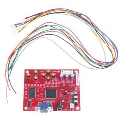 Decours Game Console Video Converter Board CGA to VGA Converter Auto Scan & Identify 15K 24K 31K Gaming Signals Video Processor for Gaming