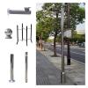 Outdoor Security Camera Pole 6.6-19.7ft, Universal Surveillance Stand with 1 Bracket for Backyard, Walkway, Industrial & Home Use (B, 118.1in/3.0m) view 1
